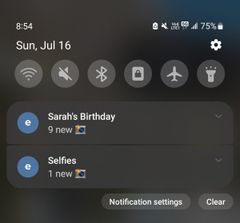 Notifications on ente Notifications on ente