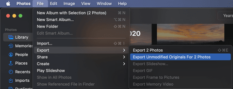 Apple Photos - Export Apple Photos - Export