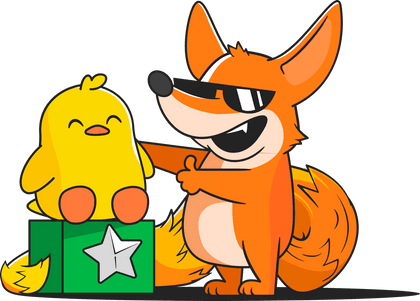 Ente's lil ducky with a fox Ente's lil ducky with a fox