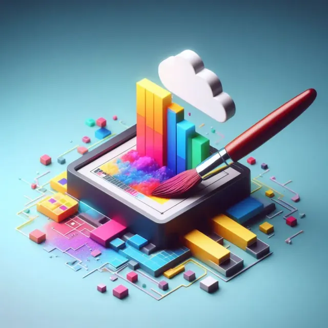 A digital painting of a graph on a tablet computer, surrounded by blocks and cubes. The graph is painted in a brushstroke style, with bright colors and bold lines. The blocks and cubes are also painted in a variety of colors, and they are arranged in a way that suggests they are part of a larger structure. The overall effect is one of creativity and dynamism. A digital painting of a graph on a tablet computer, surrounded by blocks and cubes. The graph is painted in a brushstroke style, with bright colors and bold lines. The blocks and cubes are also painted in a variety of colors, and they are arranged in a way that suggests they are part of a larger structure. The overall effect is one of creativity and dynamism.