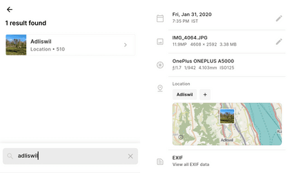 Screenshot showing how you can use Ente to discover photos by the locations they were clicked at Screenshot showing how you can use Ente to discover photos by the locations they were clicked at