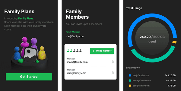 Ente Family plans Ente Family plans